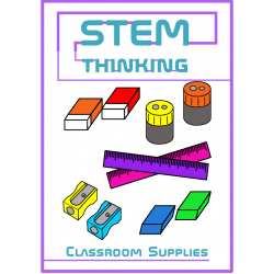 Rulers, Erasers and Sharpeners Back to School Clip Art- 50 Images